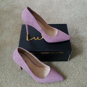 Pink Swede lulus heels